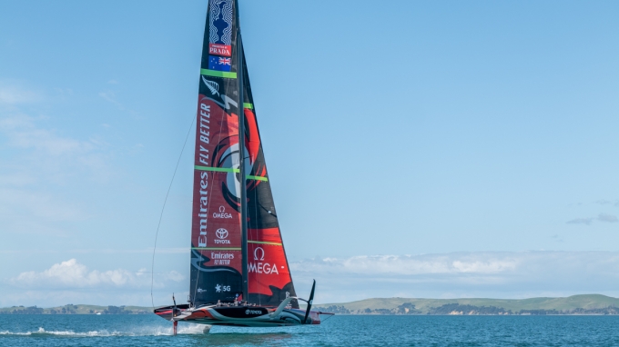 New Zealand Racing In Americas Cup Stock Photo - Download Image Now - America's  Cup, Sports Race, Catamaran - iStock
