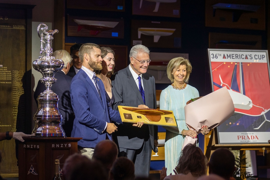 19/03/2021, Auckland (ZL), 36th America's Cup, America's Cup Hall of Fame, Peter J. Mongtgomery and Ed Baird induction at the Royal New Zealand Yacht Squadron, Peter Montgomery